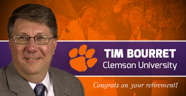 Clemson's Tim Bourret to Retire July 1